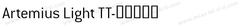 Artemius Light TT字体转换